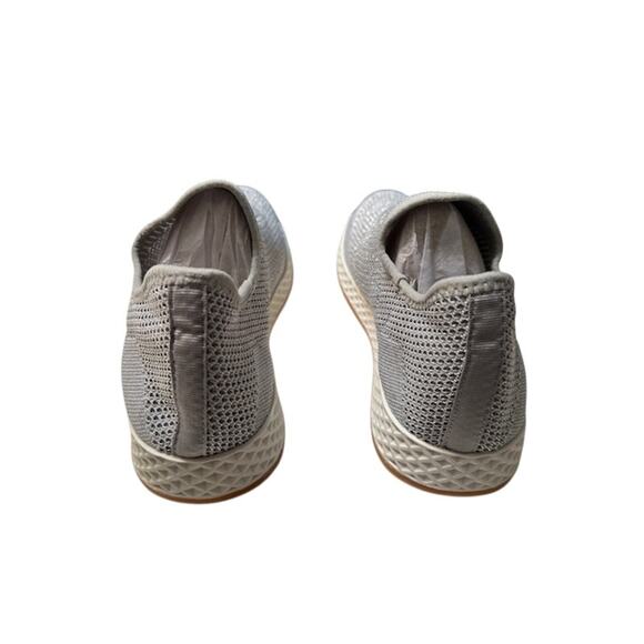 NWT J Slides Urban Sport Sneakers Silver Metallic Knit. - Picture 3 of 7